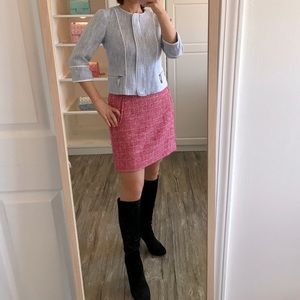 Banana Republic pink tweed mini skirt